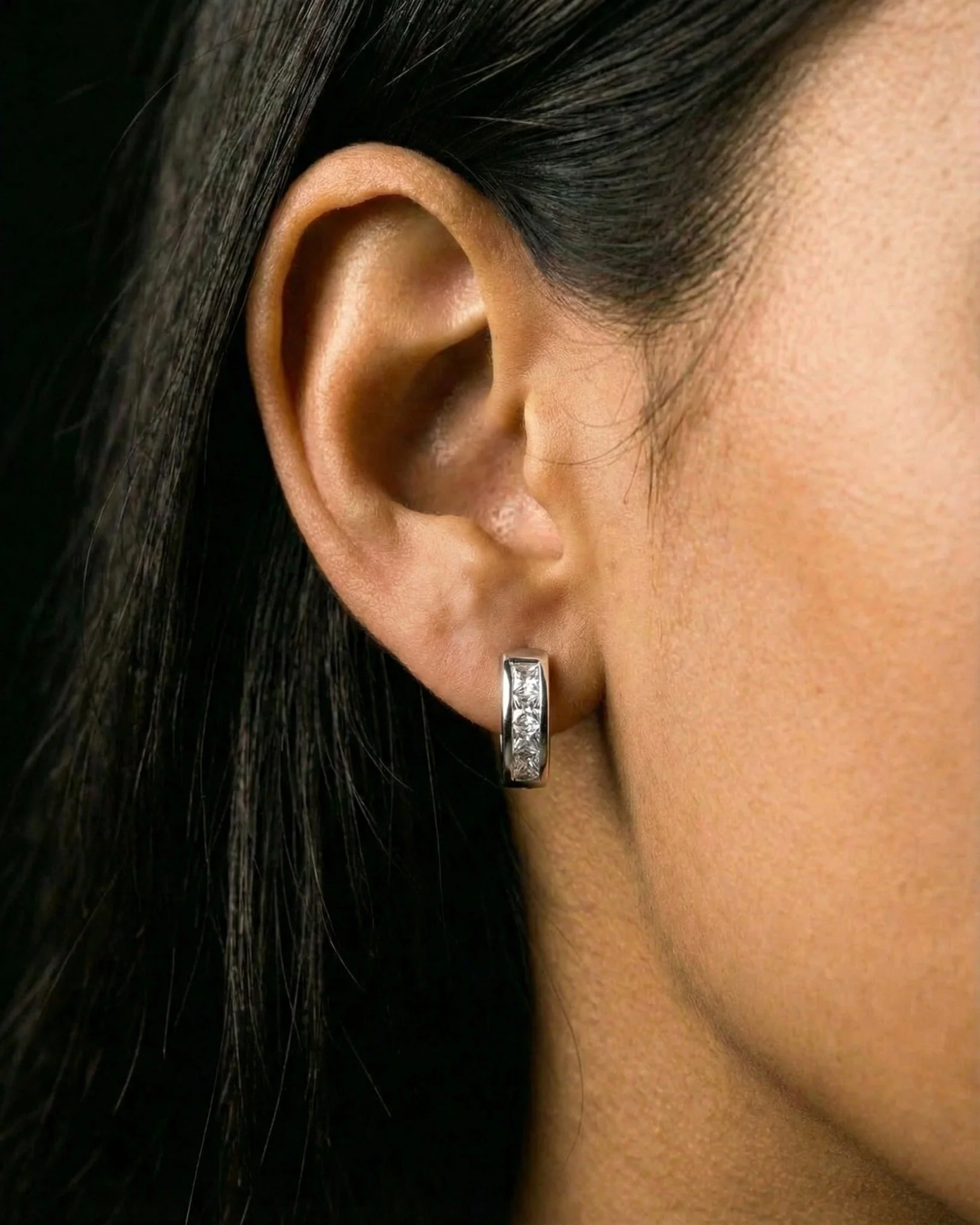 BAGGY HOOPS EARRINGS. - 925 - Image 2