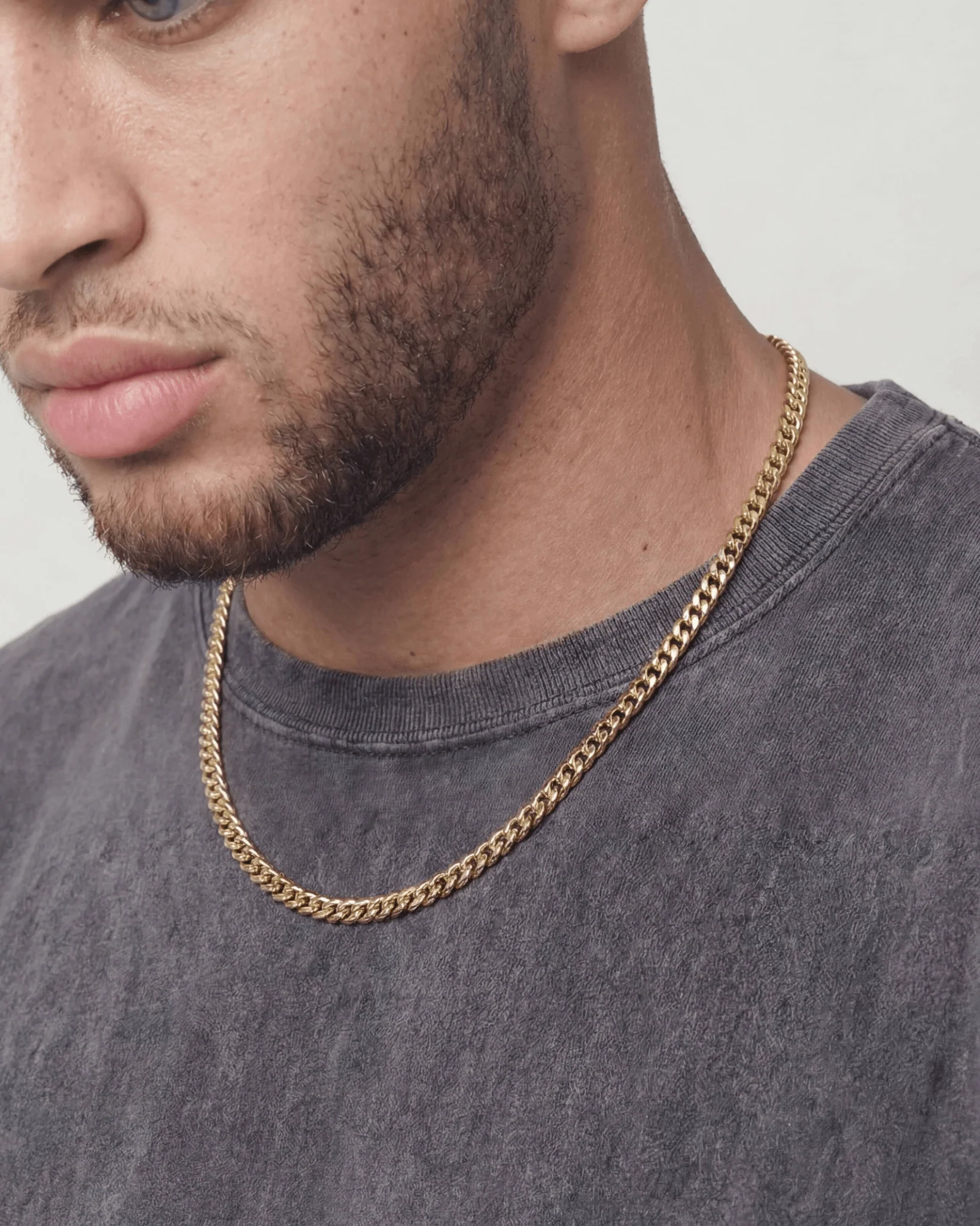 CLEAN CUBANA CHAIN. - 4MM GOLD - Image 2