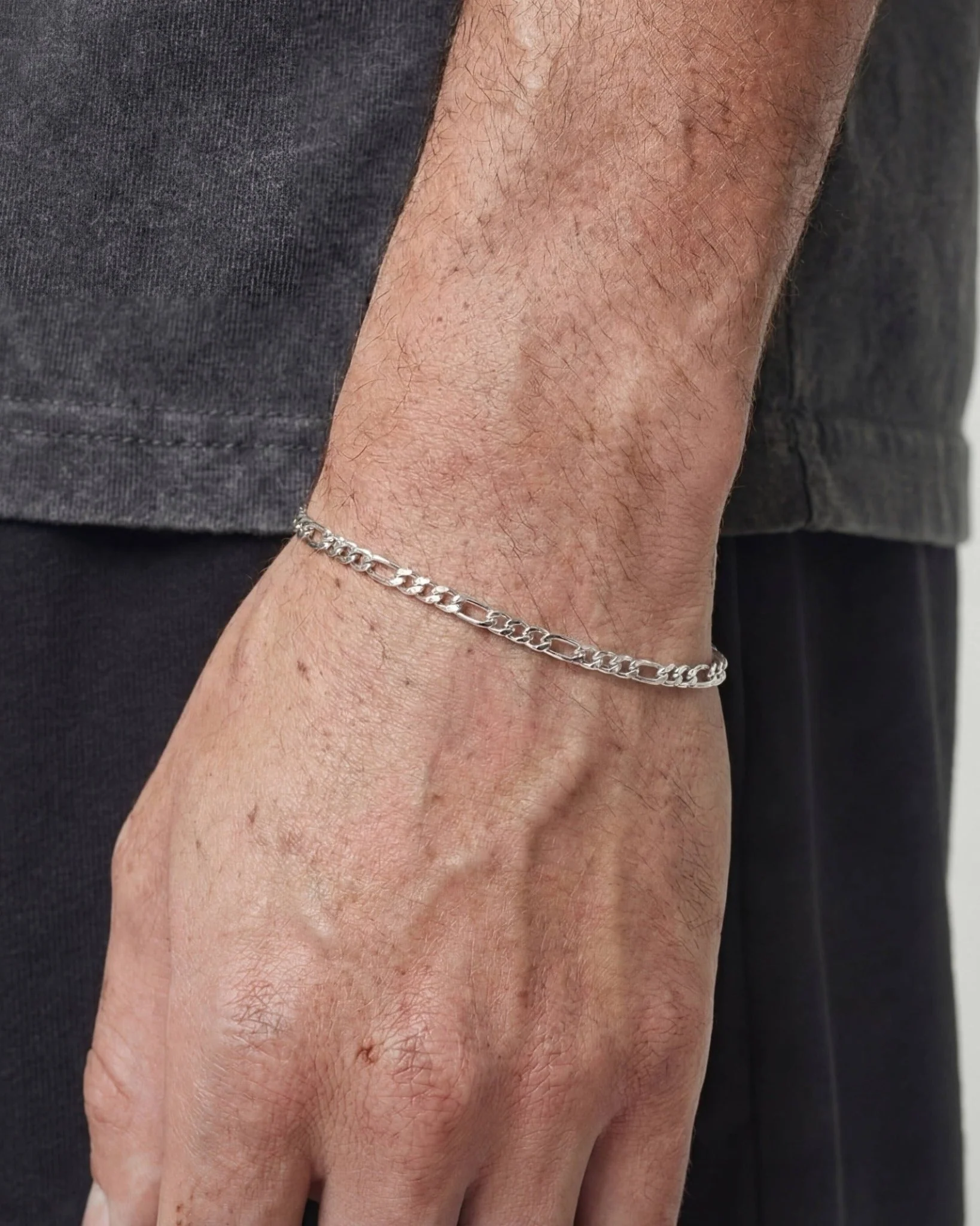 CLEAN FIGARO BRACELET. - 3MM - Image 3