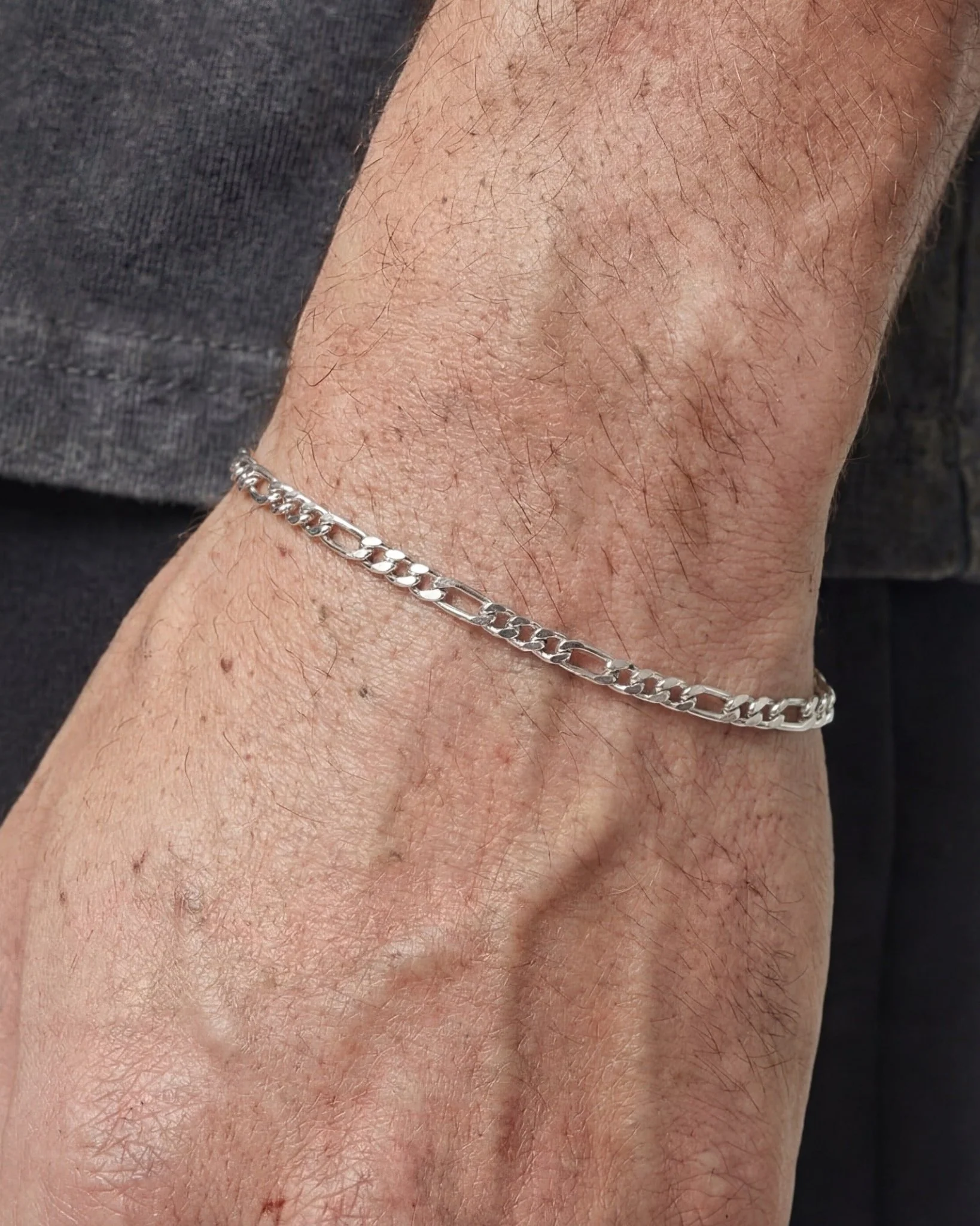CLEAN FIGARO BRACELET. - 3MM - Image 5