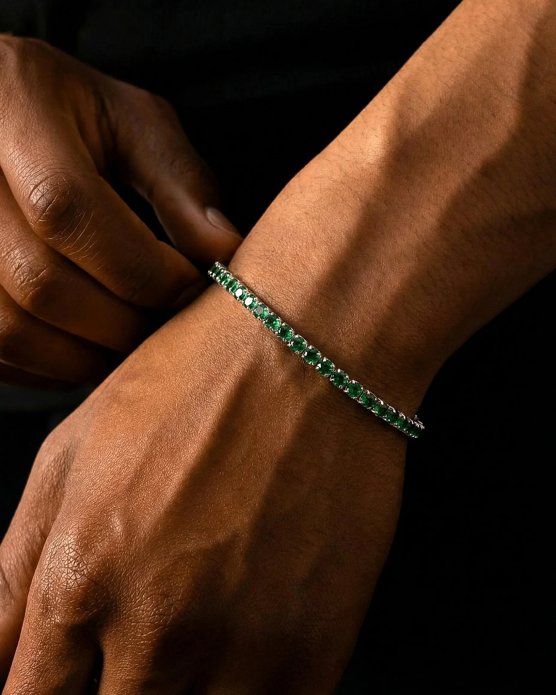 EMERALD ICE BRACELET. - 3MM 925 - Image 2