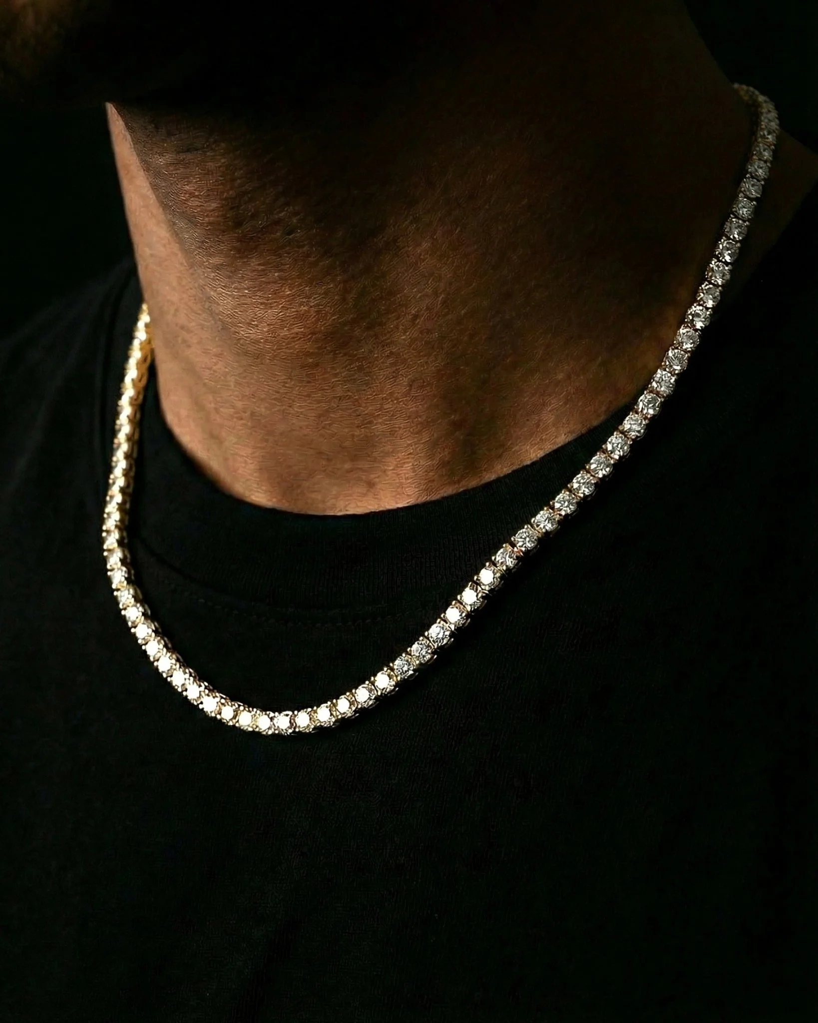 ICE BREAKER CHAIN. - 3MM GOLD - Image 4