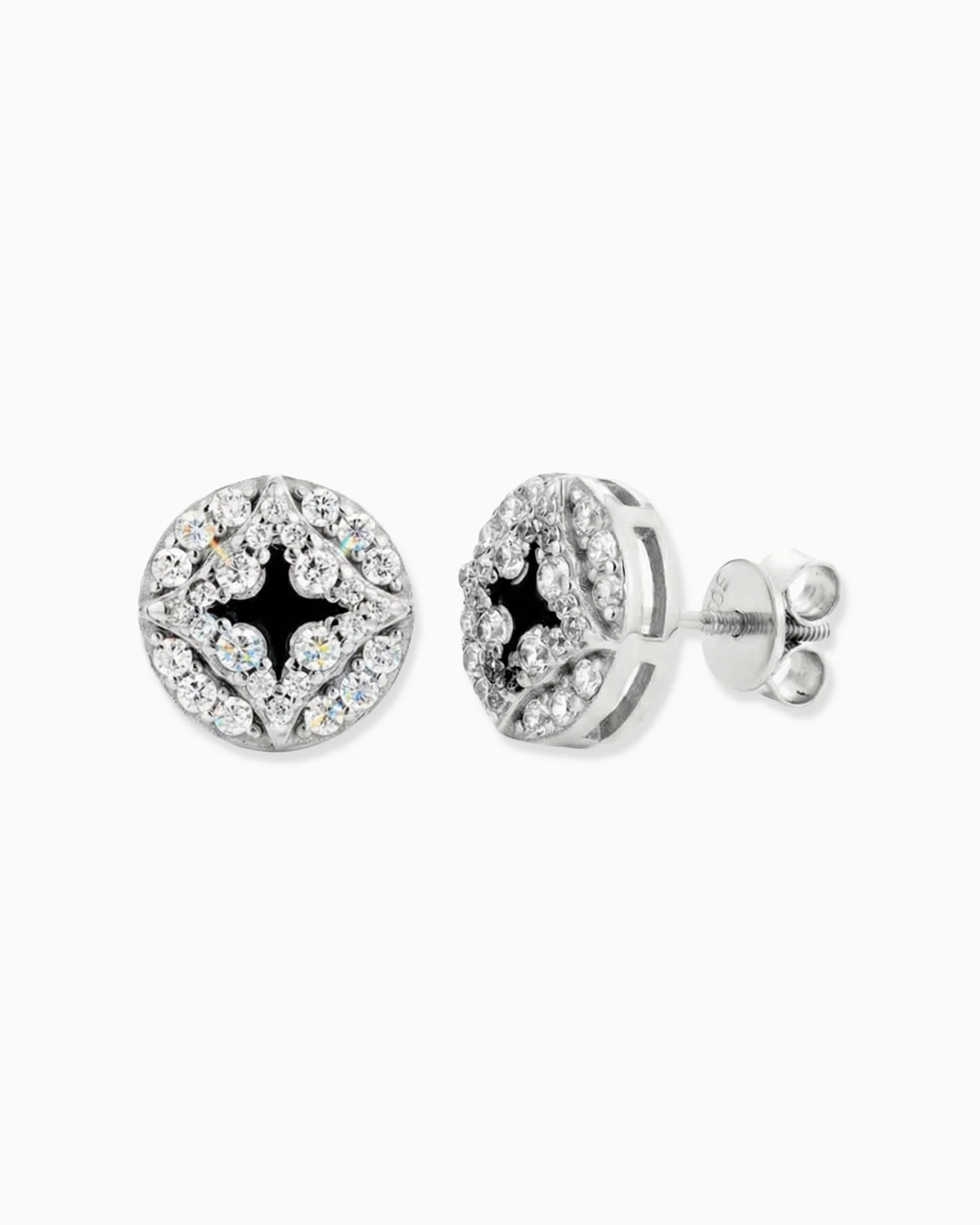 MOISSANITE STAR POINTER STUDS.